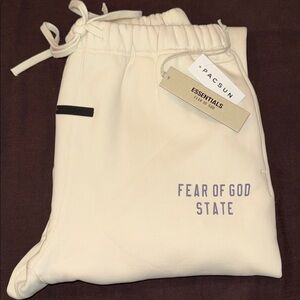 Essentials Fear of God Beige Joggers